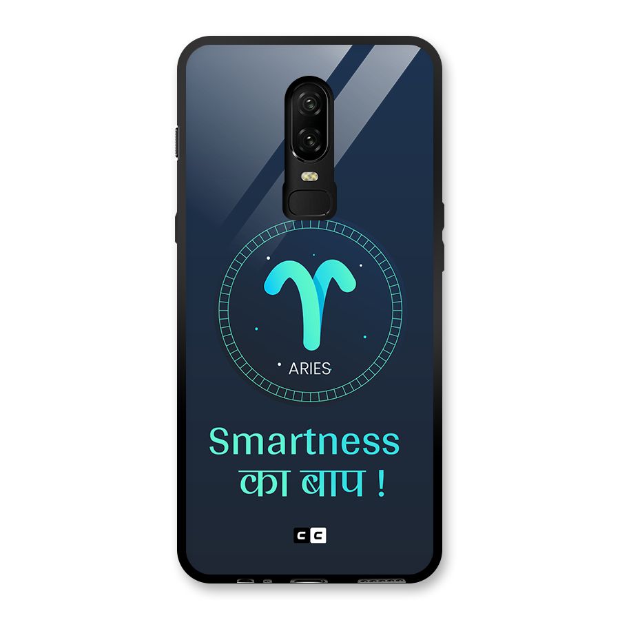 Smart Aries Glass Back Case for OnePlus 6