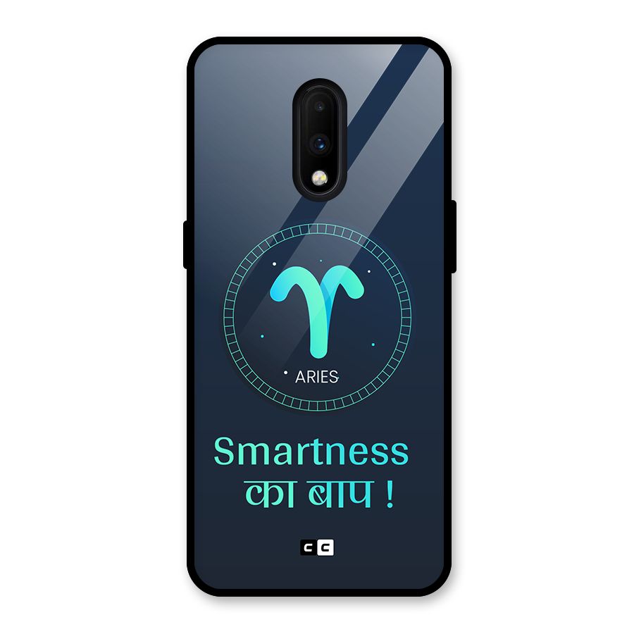 Smart Aries Glass Back Case for OnePlus 7
