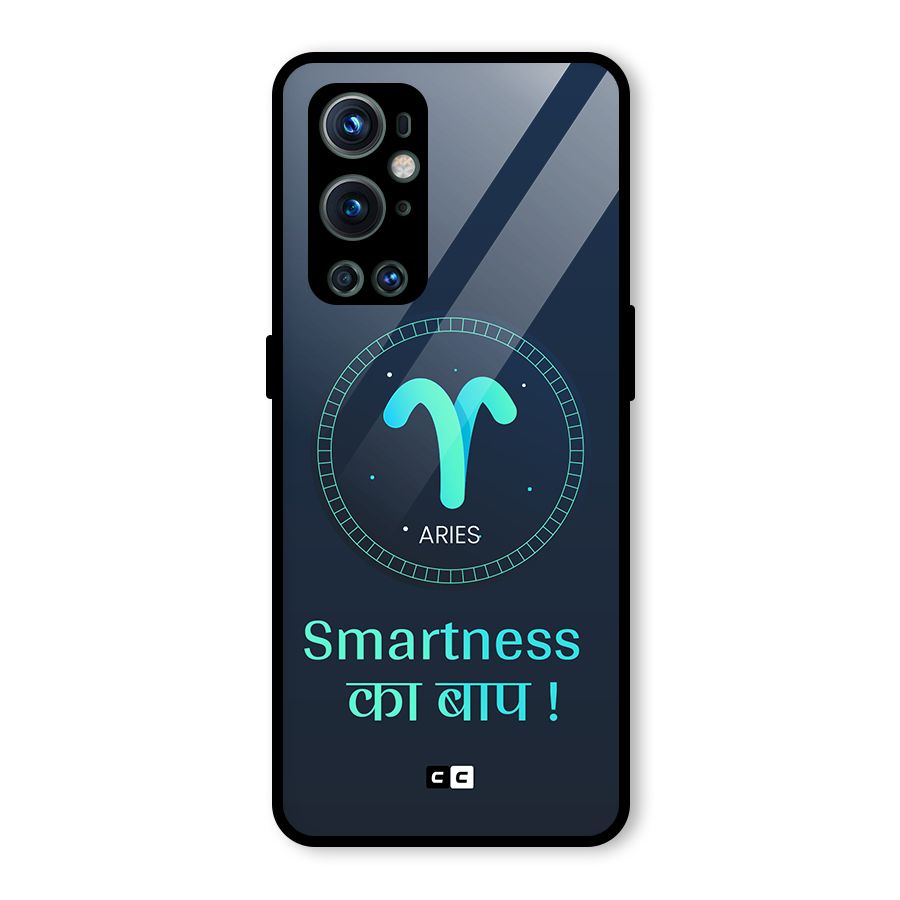 Smart Aries Glass Back Case for OnePlus 9 Pro