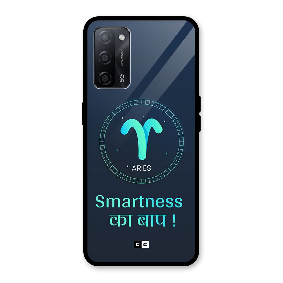 Smart Aries Glass Back Case for Oppo A53s 5G