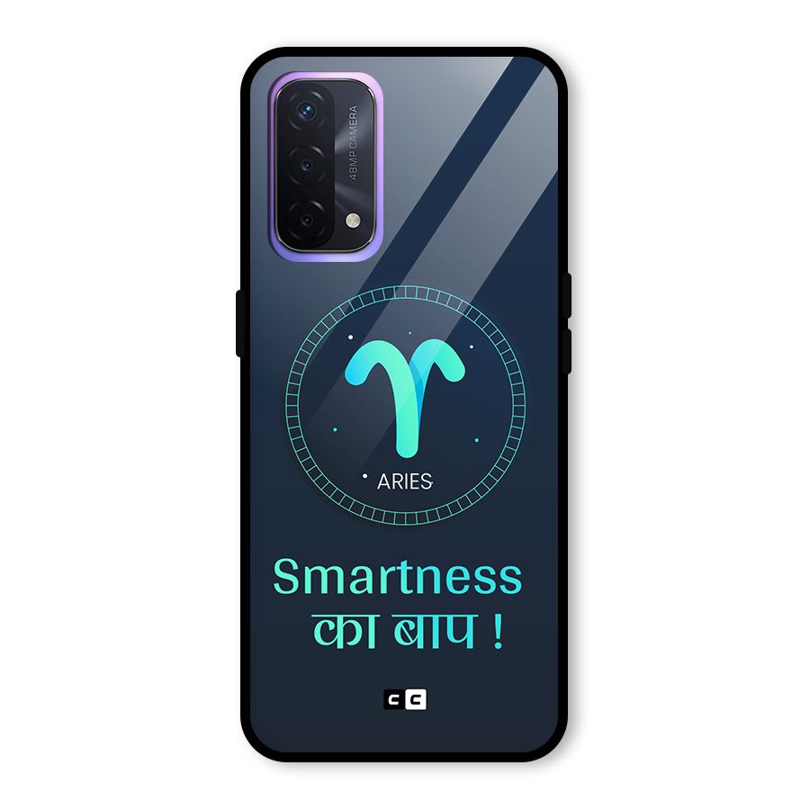 Smart Aries Glass Back Case for Oppo A74 5G