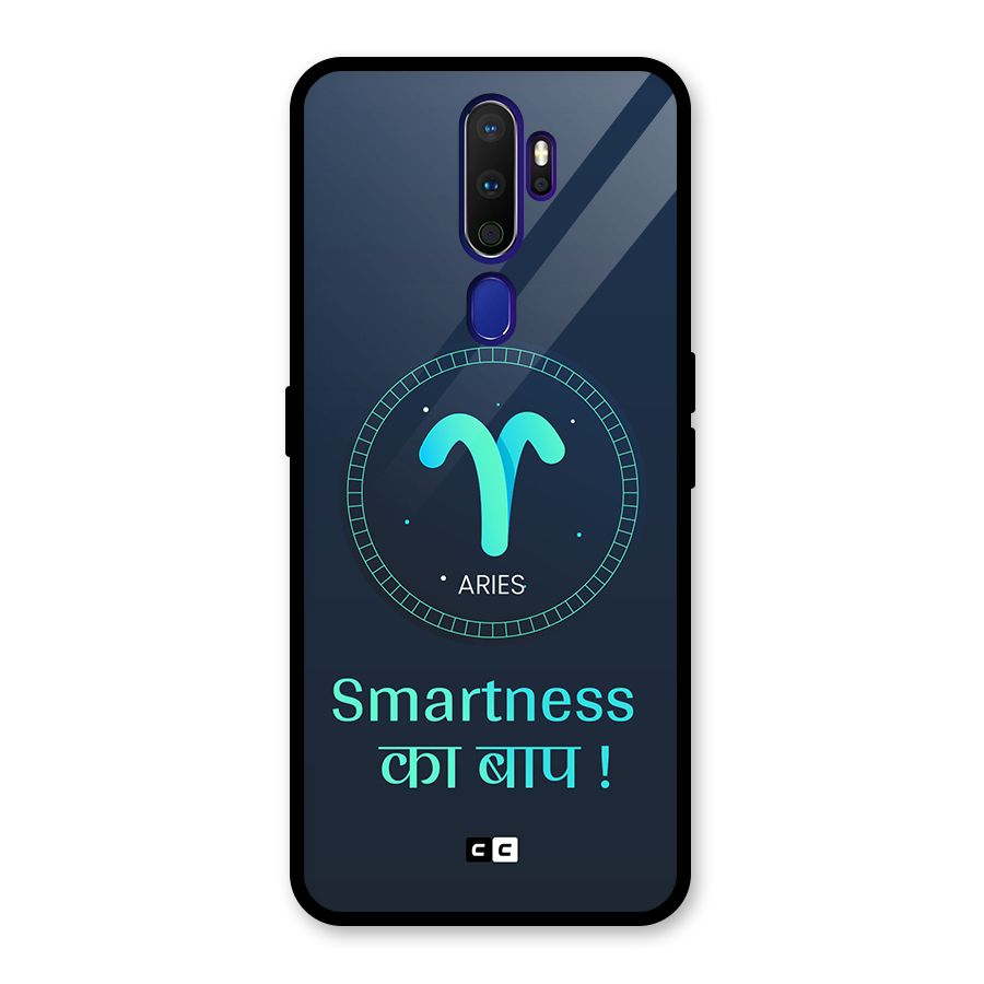 Smart Aries Glass Back Case for Oppo A9 (2020)