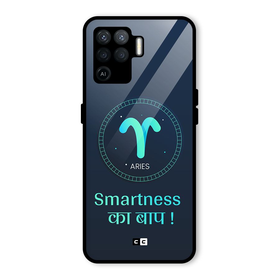 Smart Aries Glass Back Case for Oppo F19 Pro