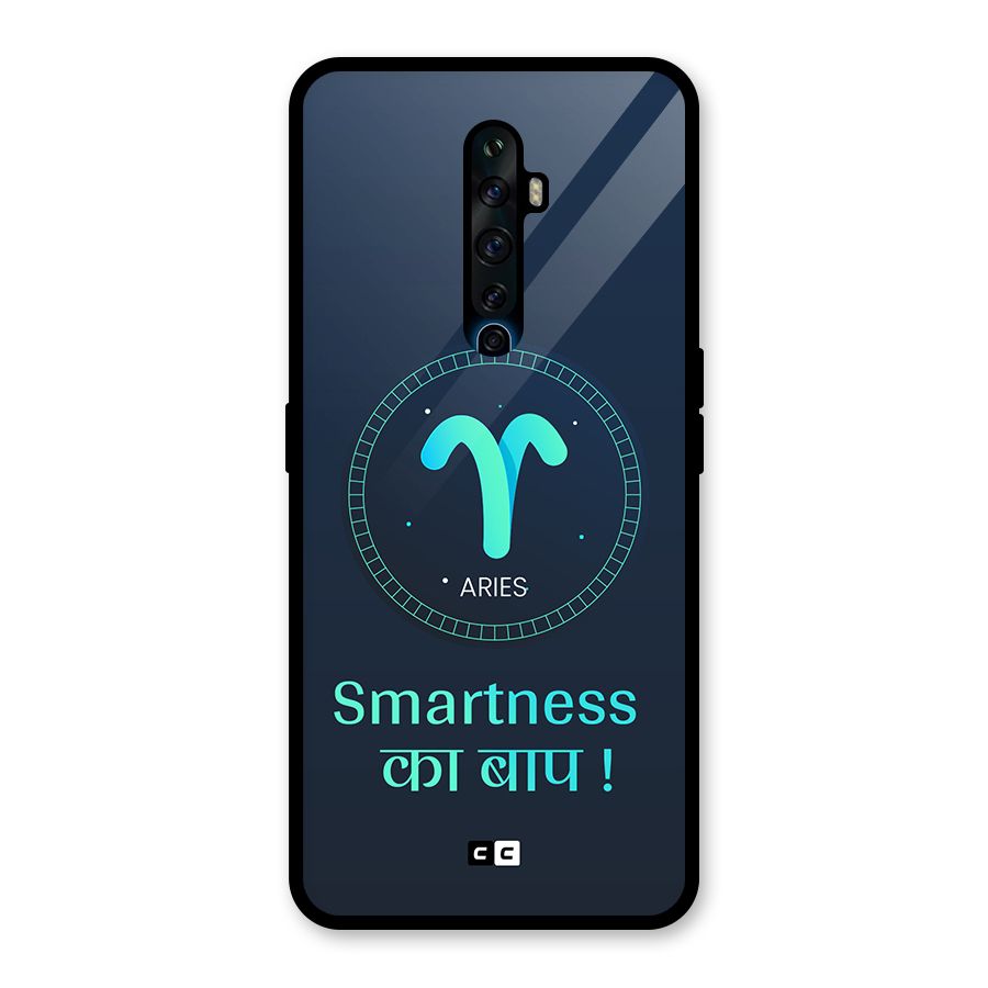 Smart Aries Glass Back Case for Oppo Reno2 Z