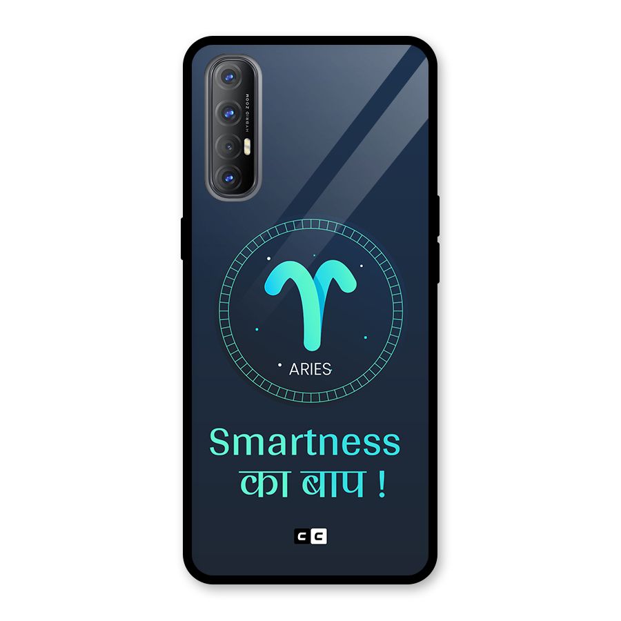 Smart Aries Glass Back Case for Oppo Reno3 Pro