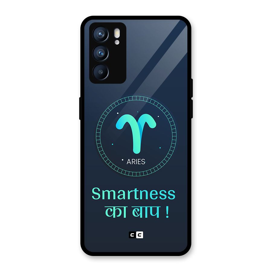 Smart Aries Glass Back Case for Oppo Reno6 5G