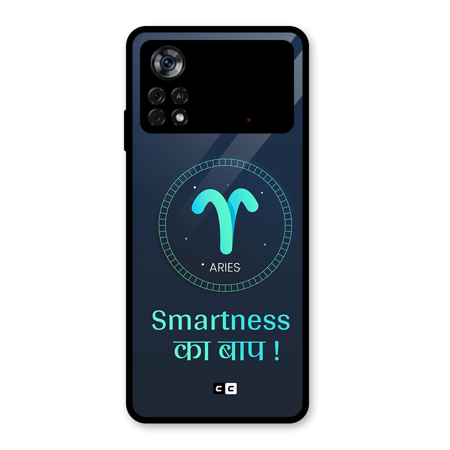 Smart Aries Glass Back Case for Poco X4 Pro 5G