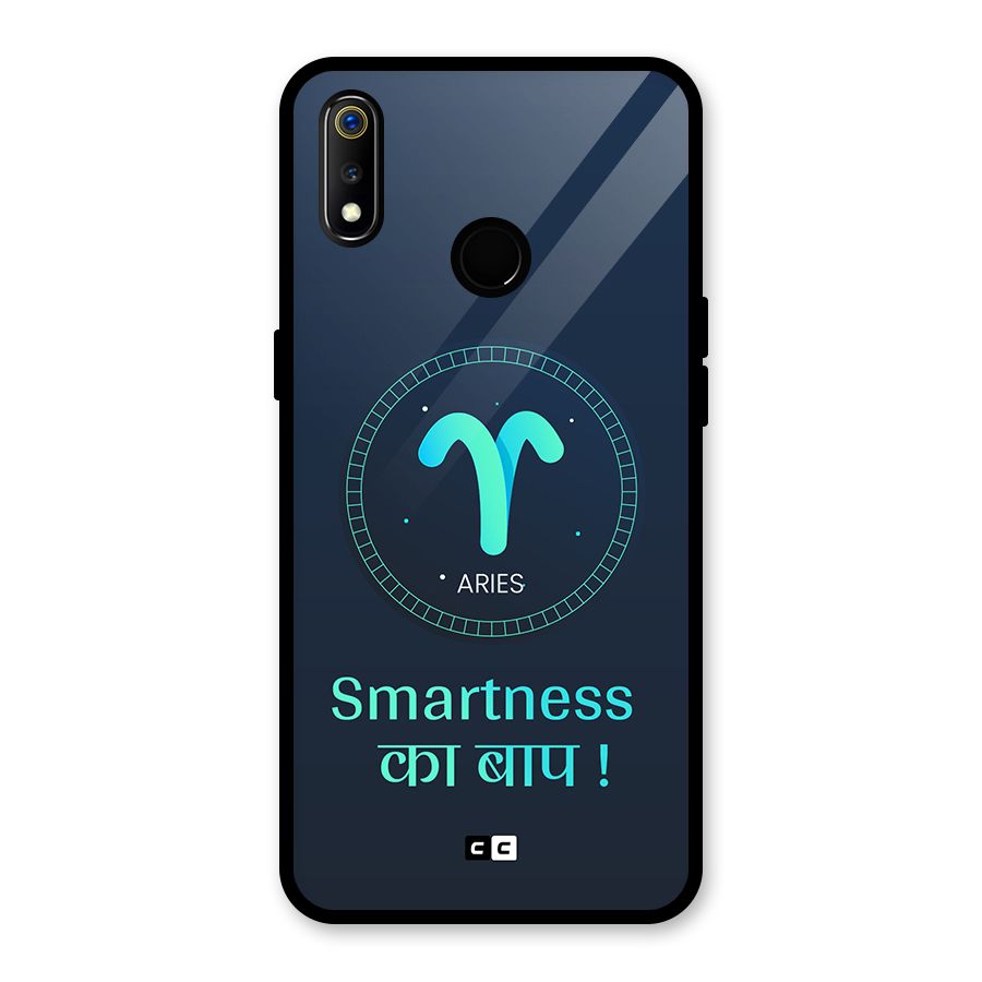 Smart Aries Glass Back Case for Realme 3i