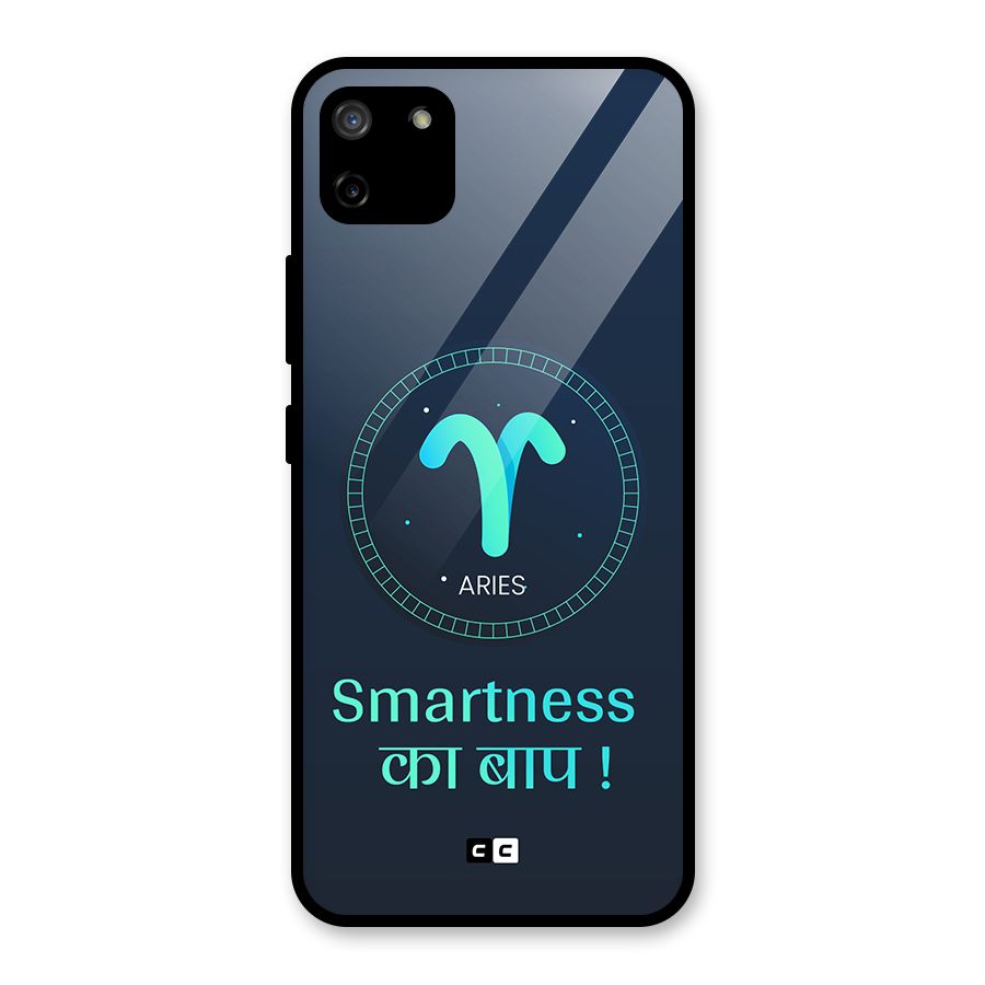 Smart Aries Glass Back Case for Realme C11