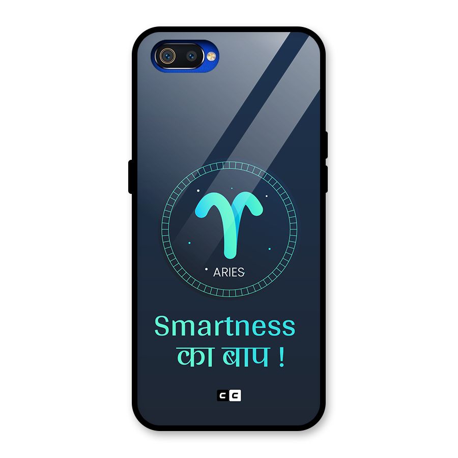 Smart Aries Glass Back Case for Realme C2