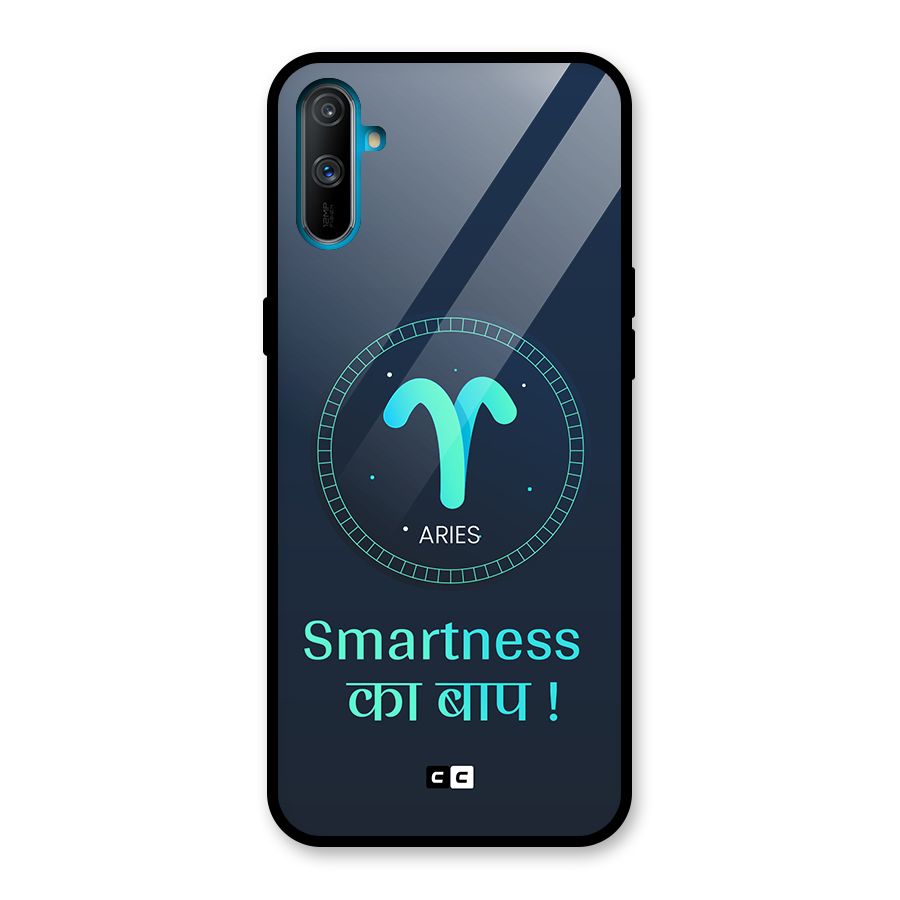 Smart Aries Glass Back Case for Realme C3