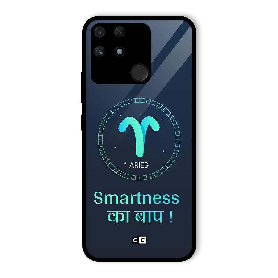 Smart Aries Glass Back Case for Realme Narzo 50A