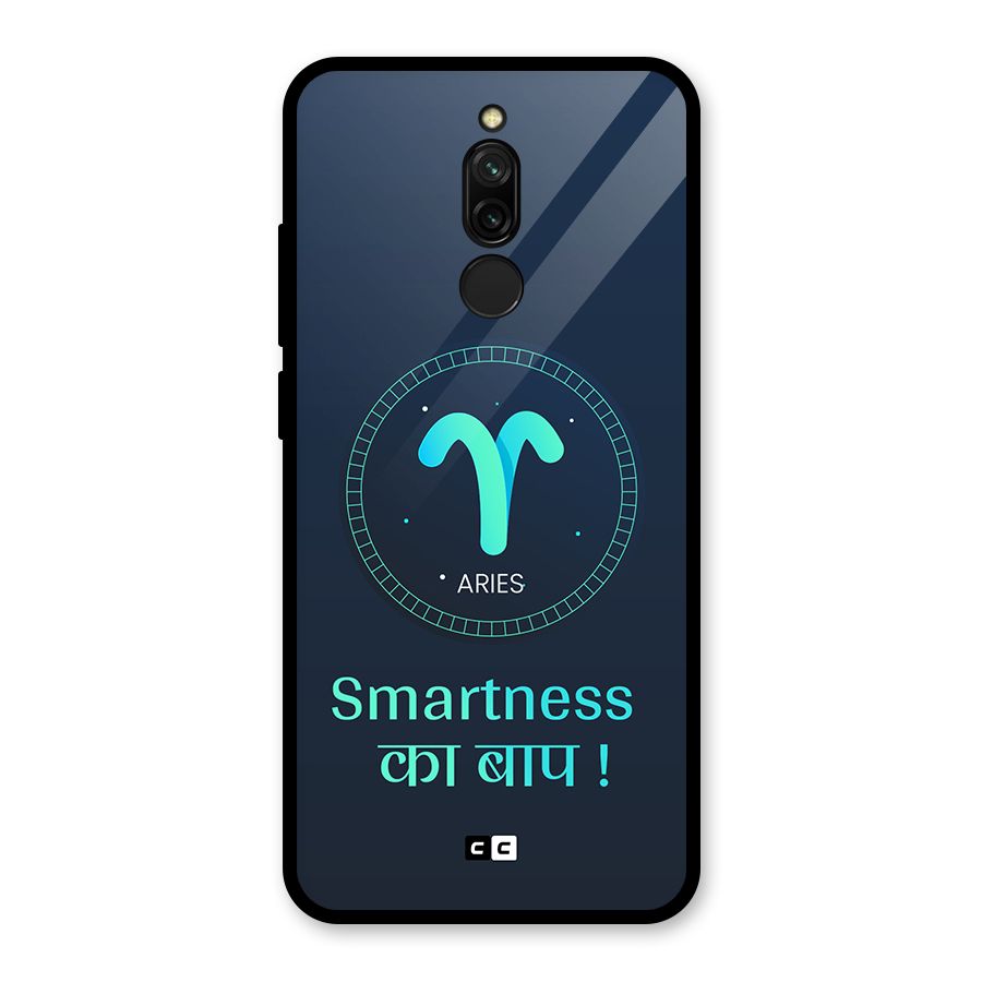 Smart Aries Glass Back Case for Redmi 8