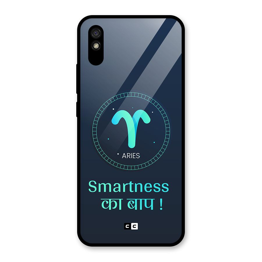 Smart Aries Glass Back Case for Redmi 9A
