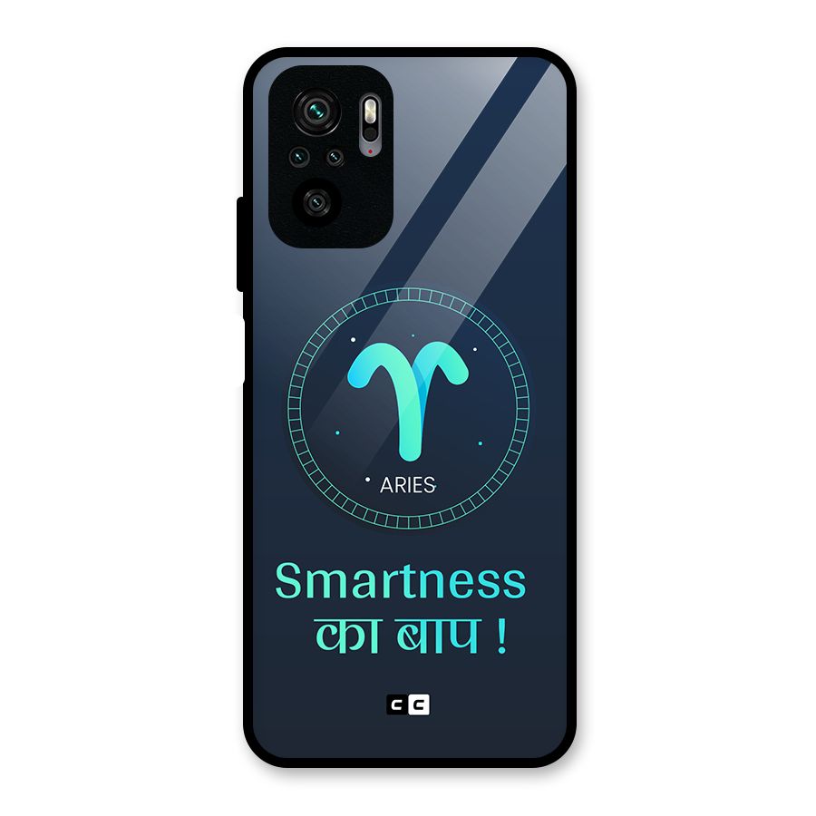 Smart Aries Glass Back Case for Redmi Note 10S