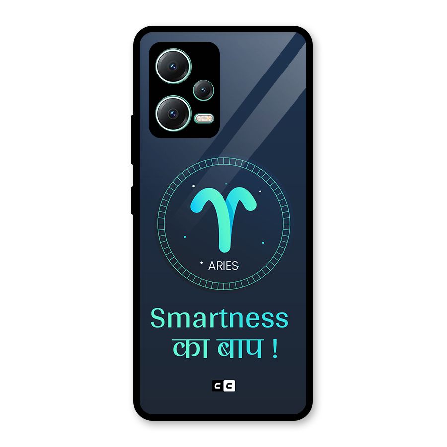 Smart Aries Glass Back Case for Redmi Note 12 5G
