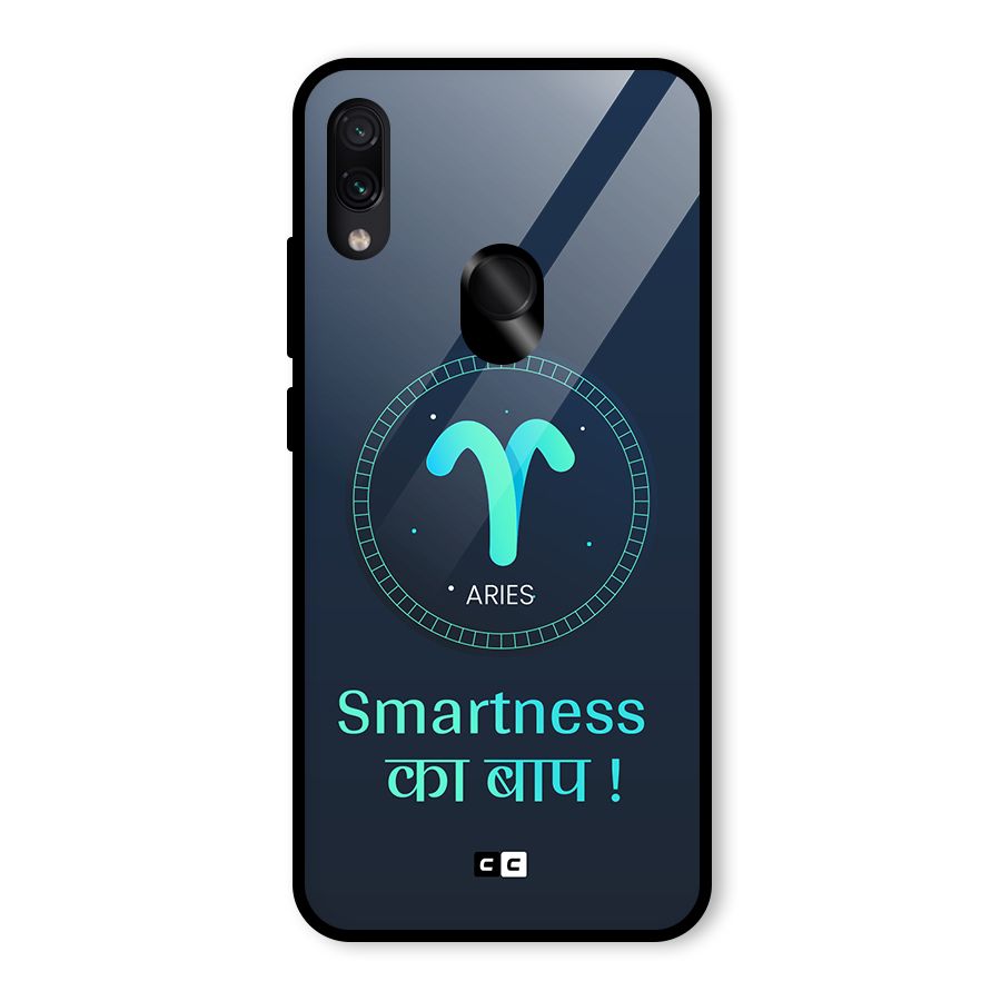 Smart Aries Glass Back Case for Redmi Note 7S