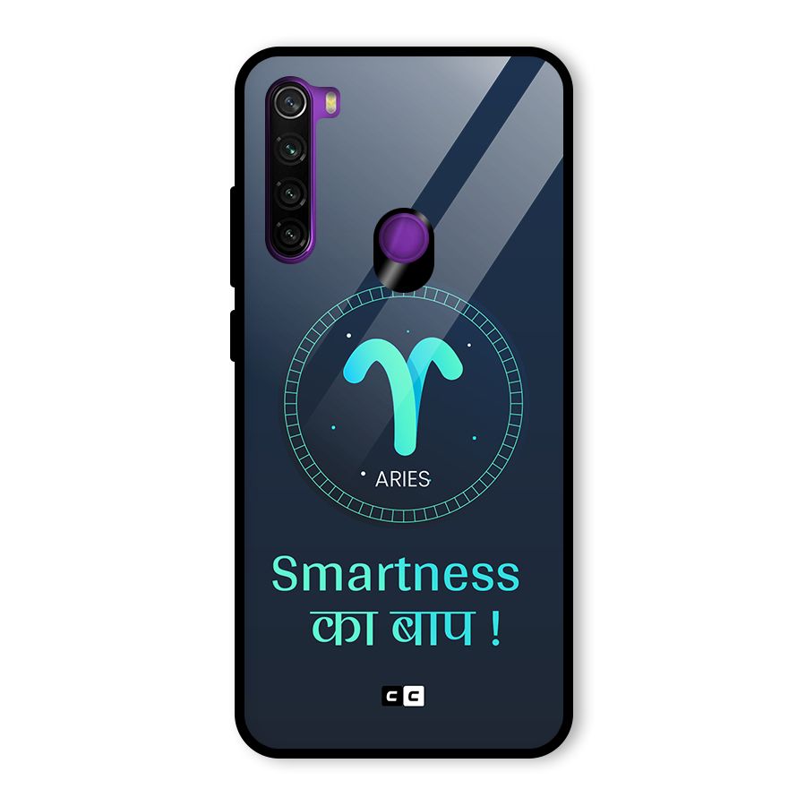 Smart Aries Glass Back Case for Redmi Note 8