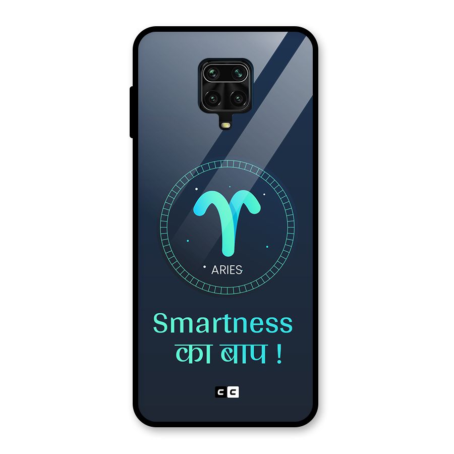 Smart Aries Glass Back Case for Redmi Note 9 Pro