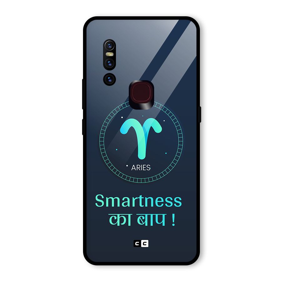 Smart Aries Glass Back Case for Vivo V15
