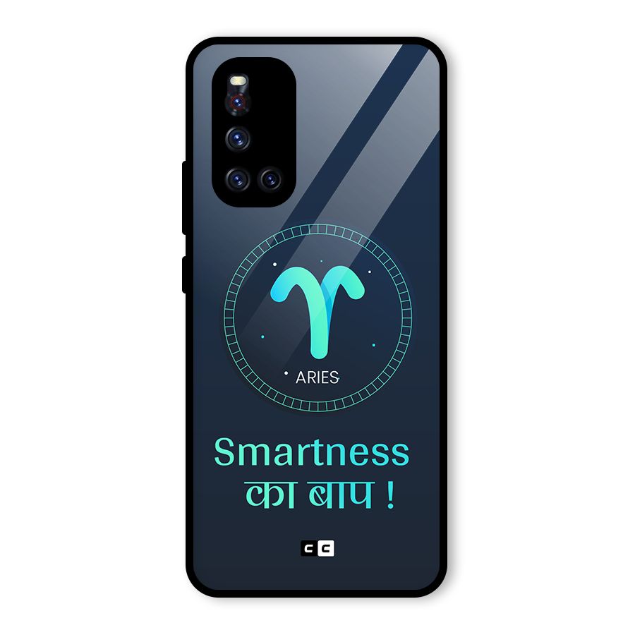 Smart Aries Glass Back Case for Vivo V19