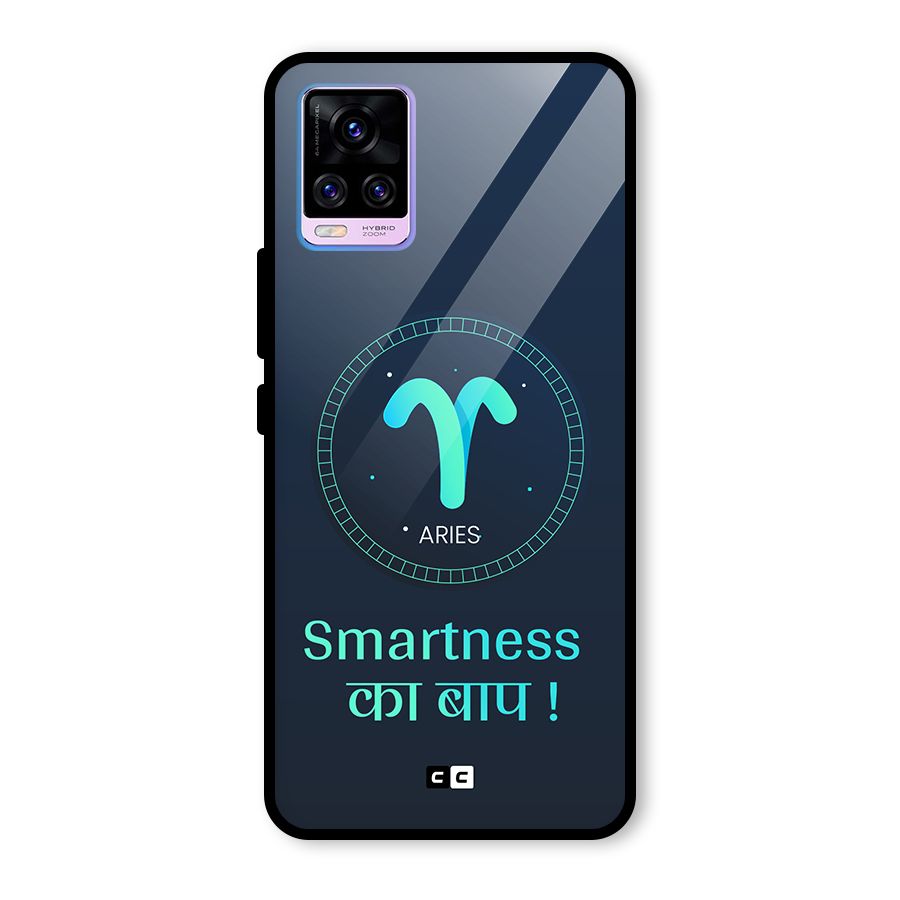 Smart Aries Glass Back Case for Vivo V20 Pro