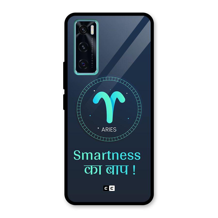 Smart Aries Glass Back Case for Vivo V20 SE