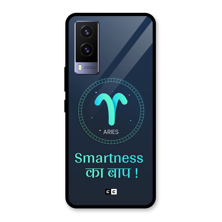 Smart Aries Glass Back Case for Vivo V21e 5G