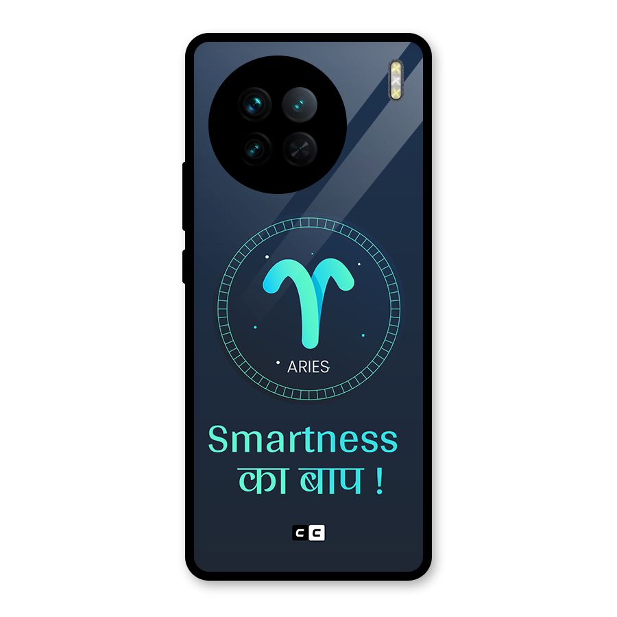 Smart Aries Glass Back Case for Vivo X90