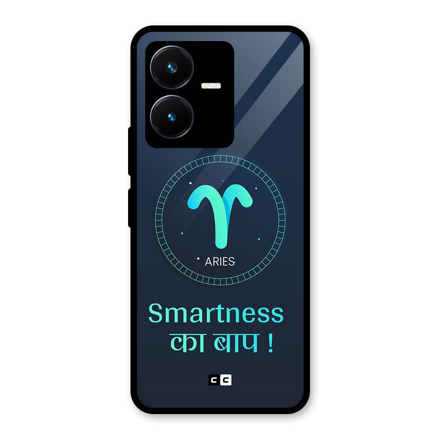 Smart Aries Glass Back Case for Vivo Y22