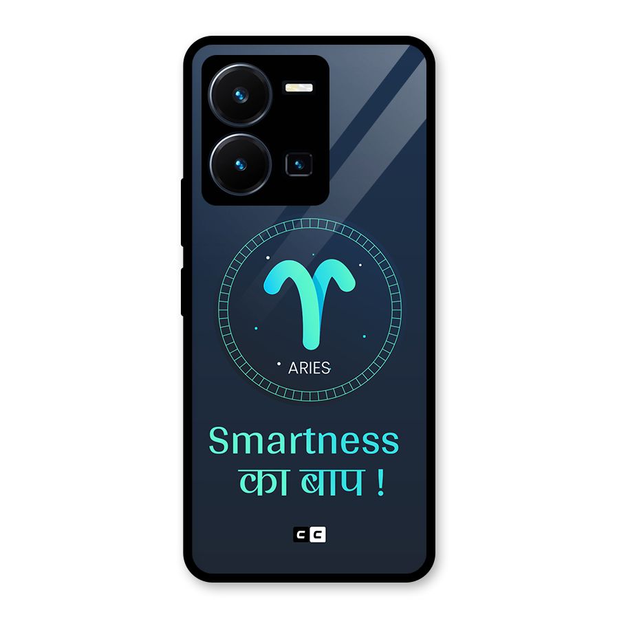 Smart Aries Glass Back Case for Vivo Y35