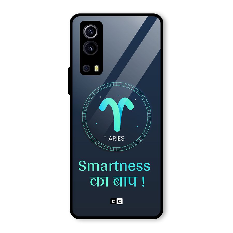 Smart Aries Glass Back Case for Vivo iQOO Z3