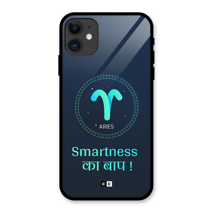 Smart Aries Glass Back Case for iPhone 11
