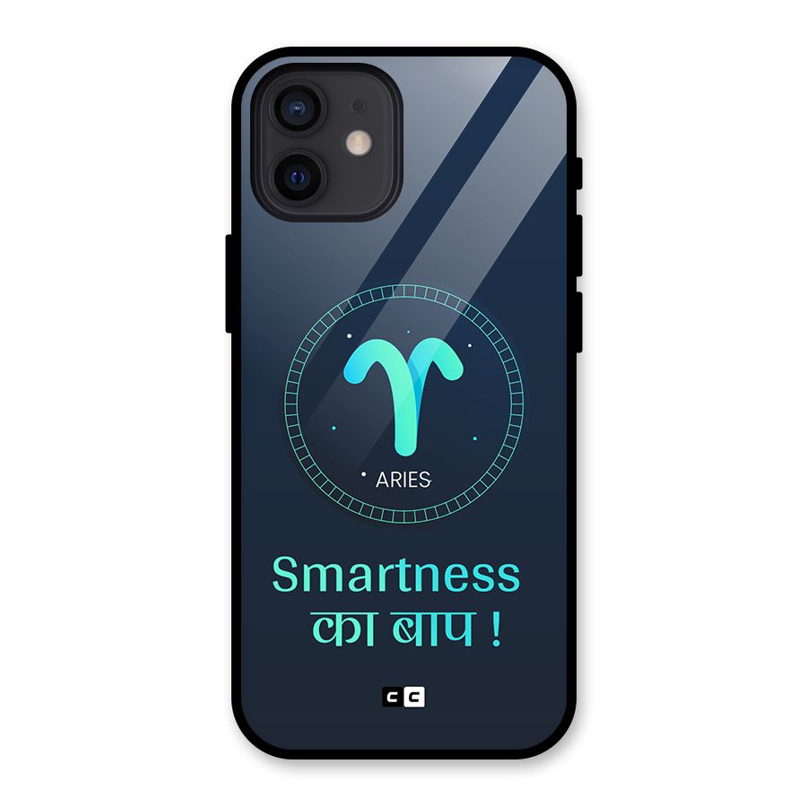 Smart Aries Glass Back Case for iPhone 12