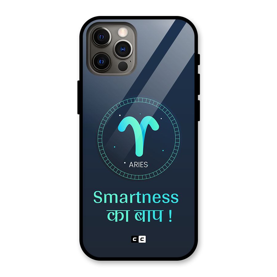 Smart Aries Glass Back Case for iPhone 12 Pro