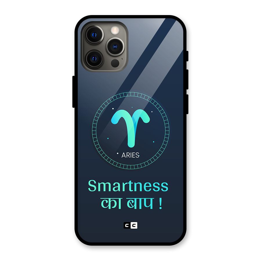 Smart Aries Glass Back Case for iPhone 12 Pro Max