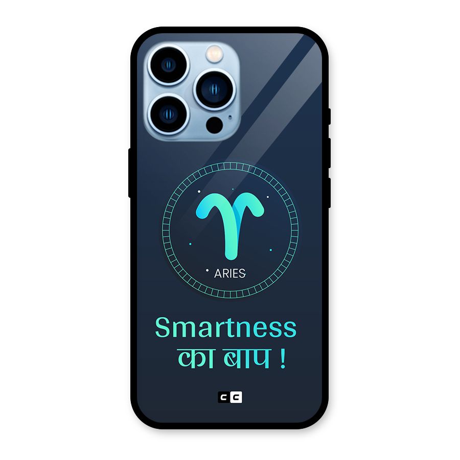 Smart Aries Glass Back Case for iPhone 13 Pro