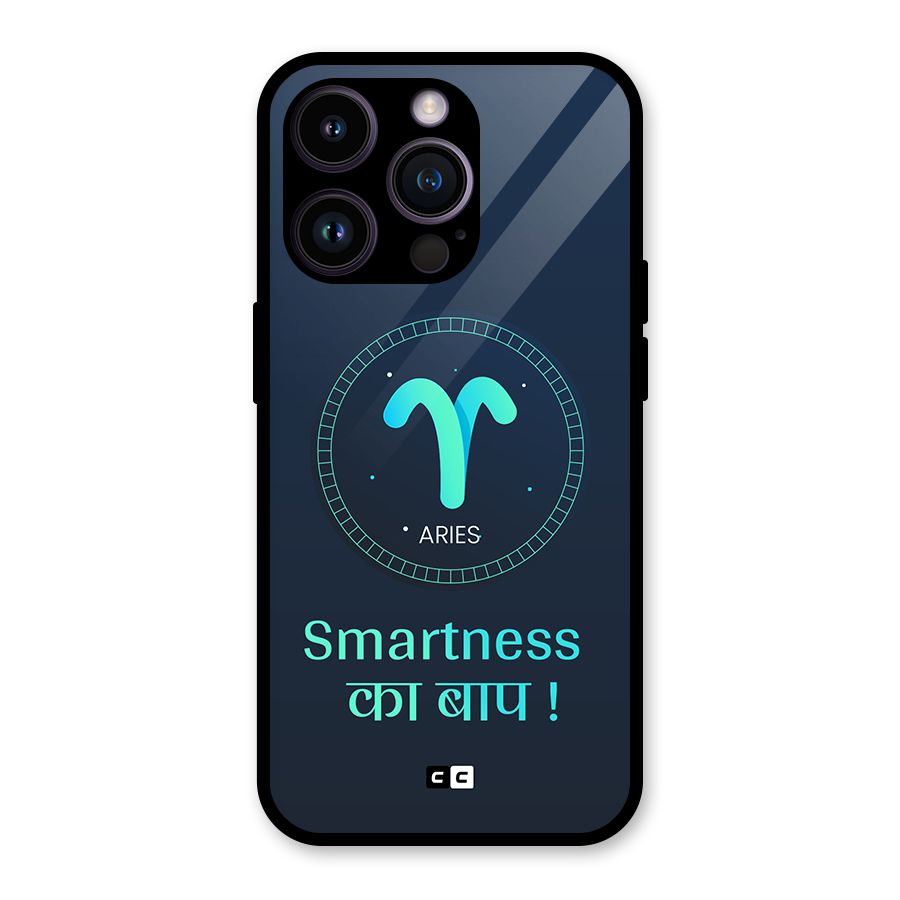Smart Aries Glass Back Case for iPhone 14 Pro