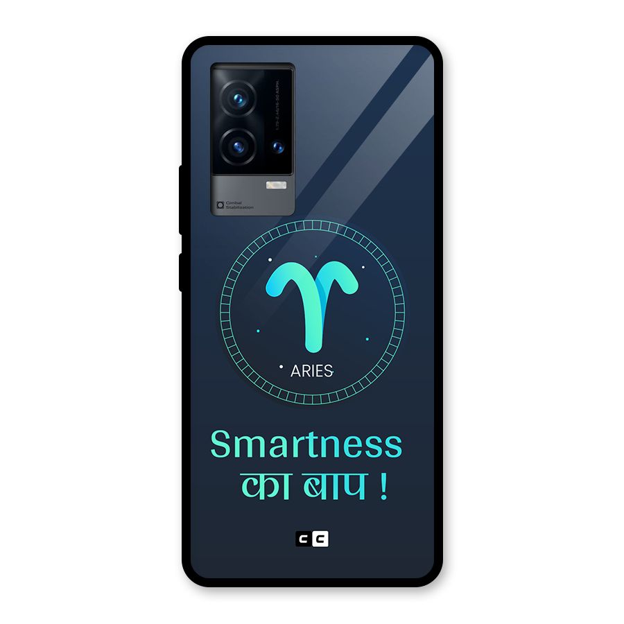 Smart Aries Glass Back Case for iQOO 9 5G