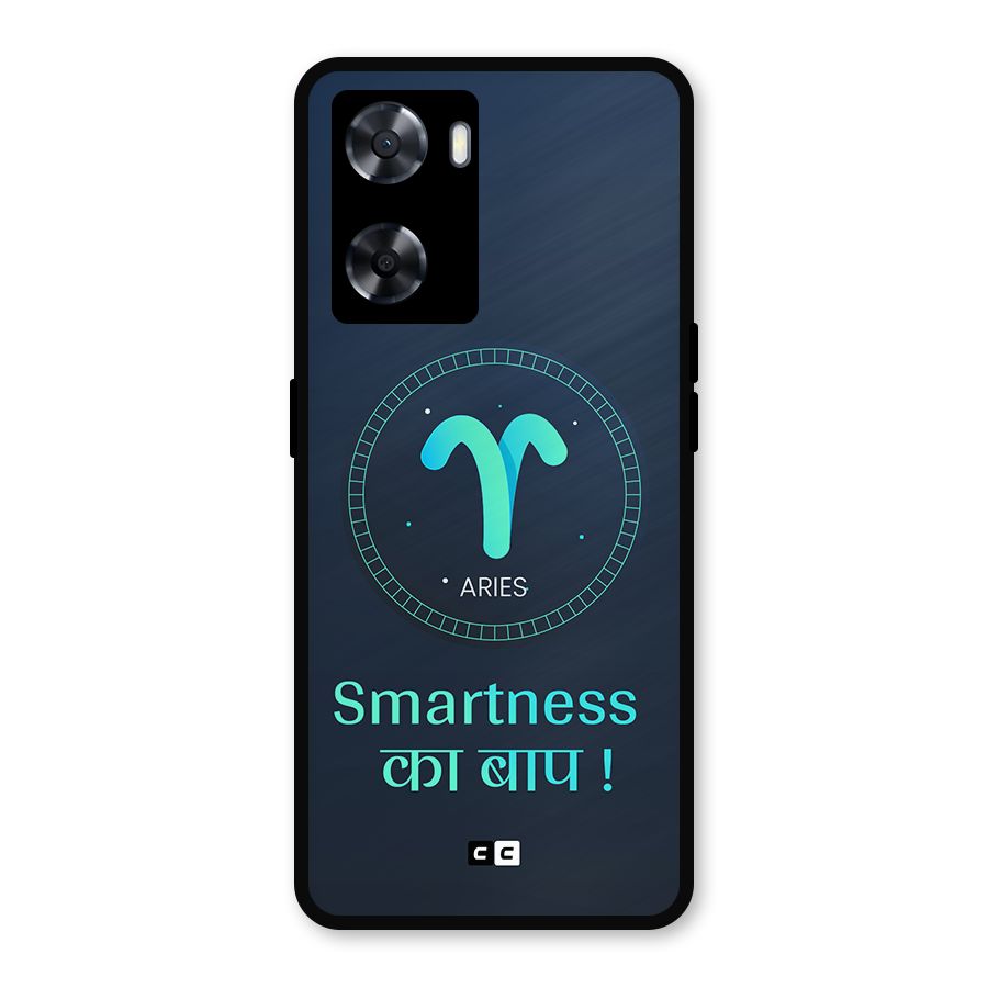 Smart Aries Metal Back Case for Oppo A57 2022