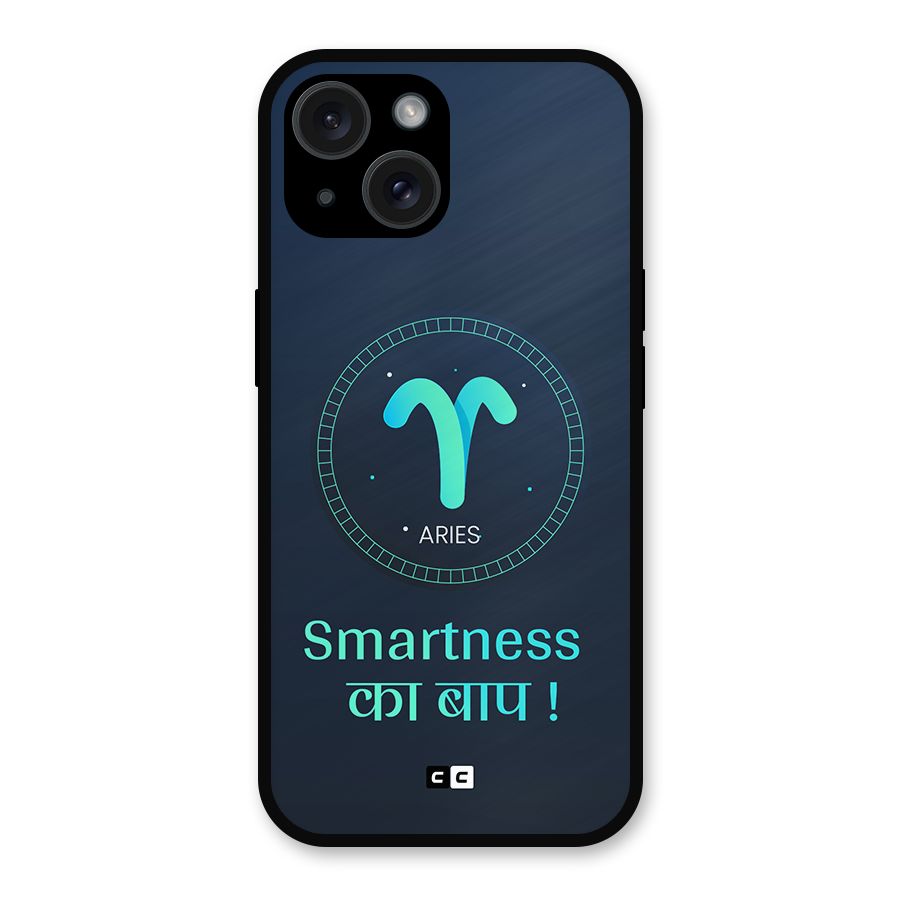 Smart Aries Metal Back Case for iPhone 15
