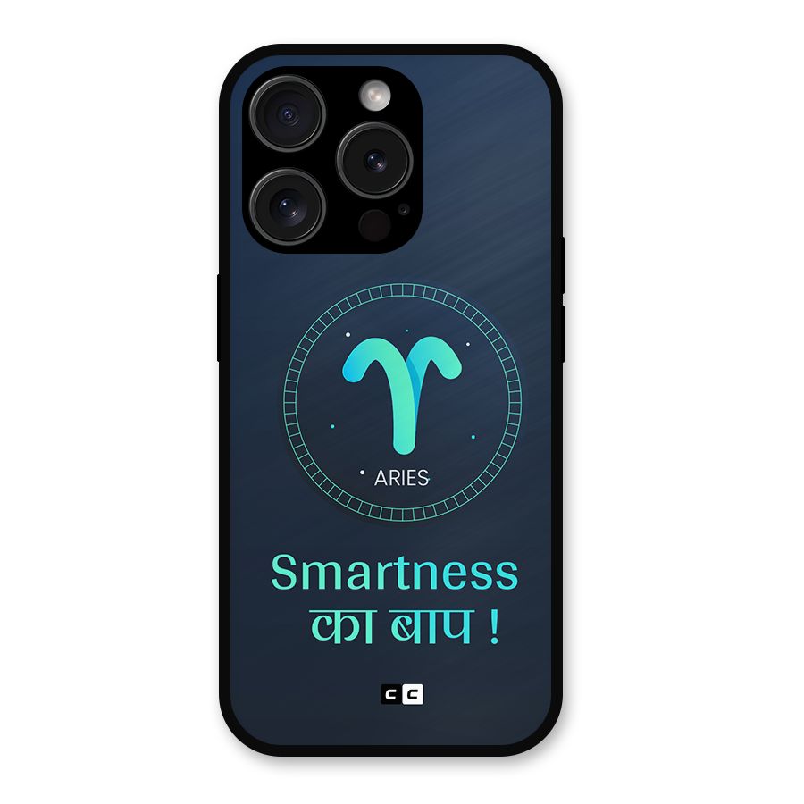 Smart Aries Metal Back Case for iPhone 15 Pro
