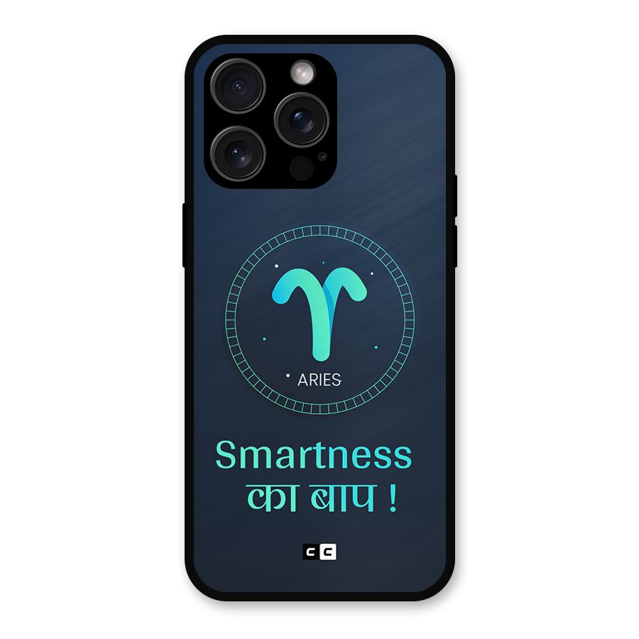 Smart Aries Metal Back Case for iPhone 15 Pro Max