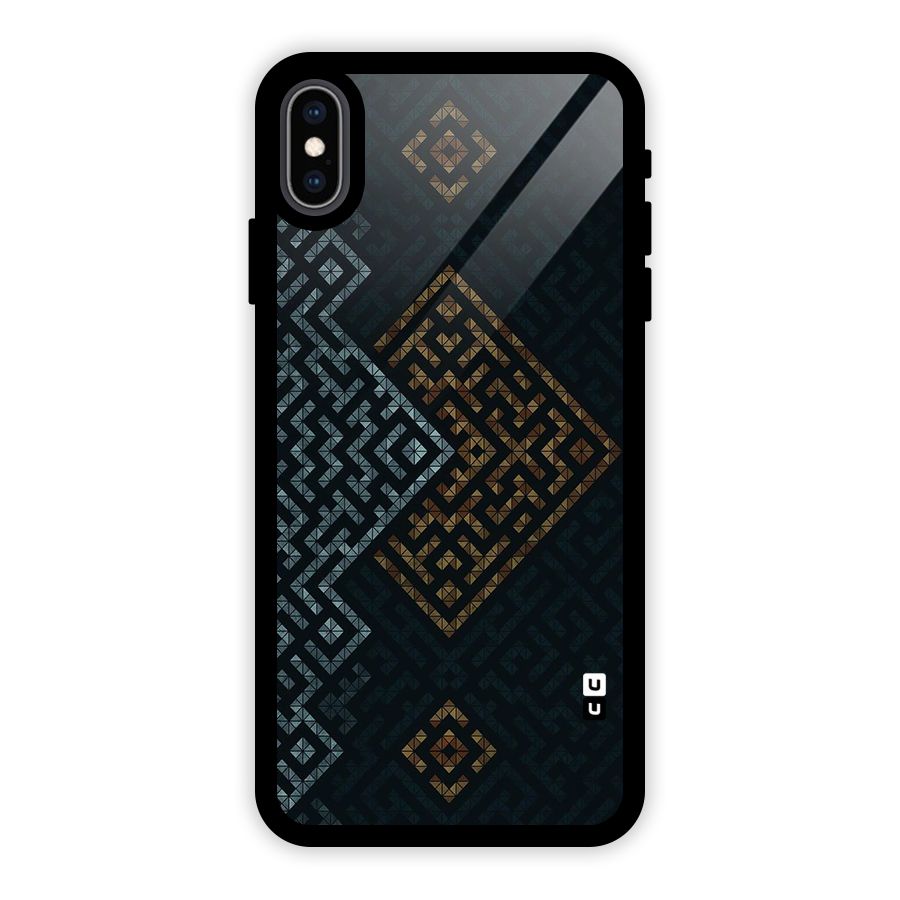 Smart Maze Glass Back Case for iPhone XS Max
