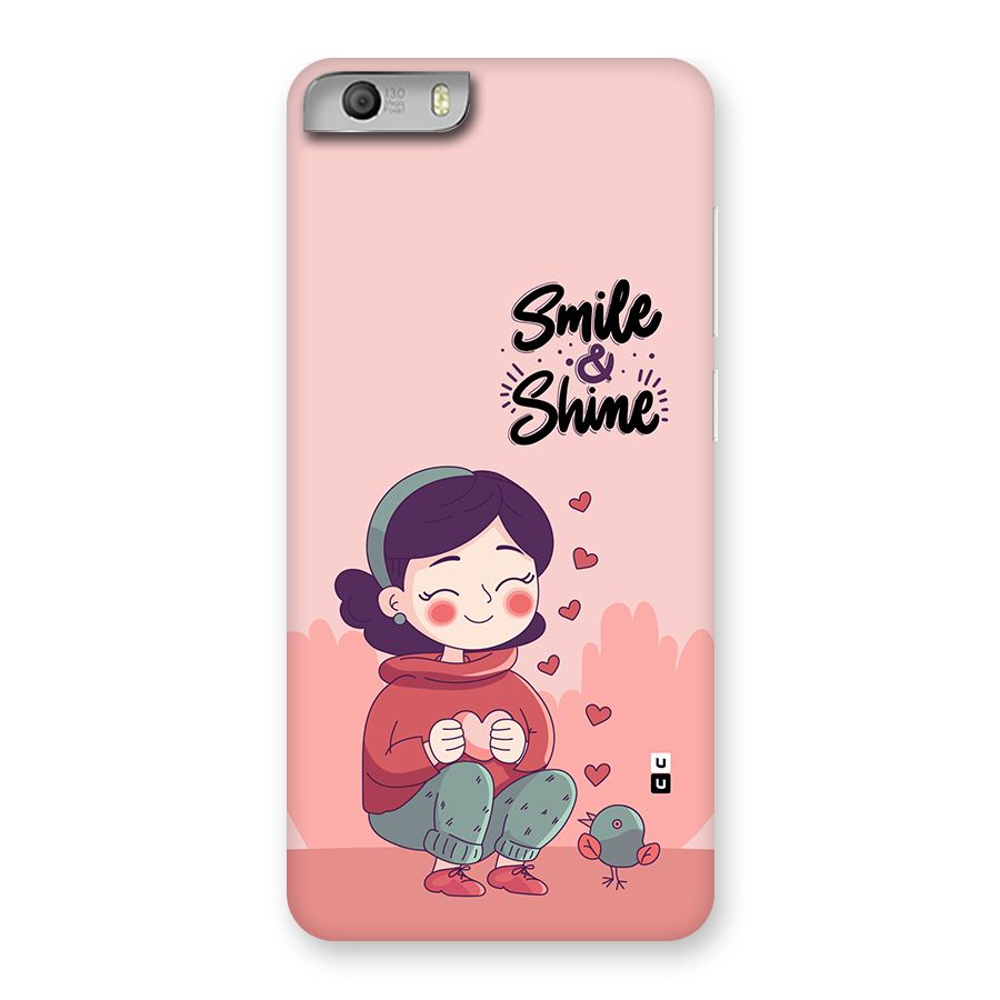 Smile And Shine Back Case for Canvas Knight 2