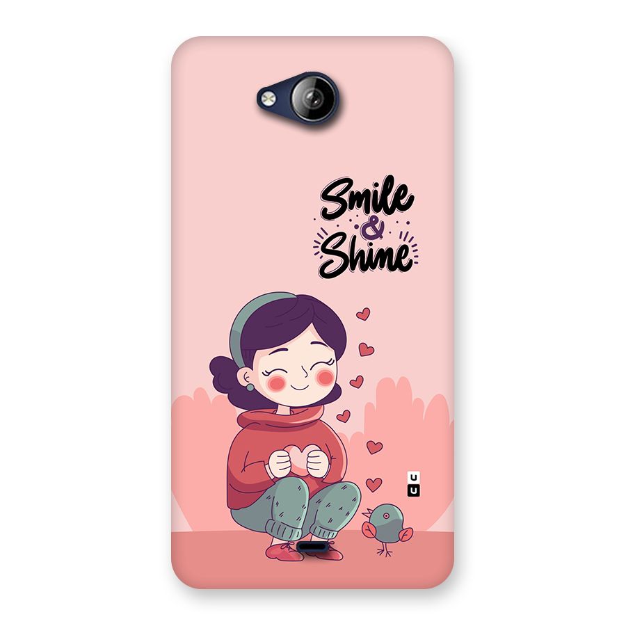 Smile And Shine Back Case for Canvas Play Q355