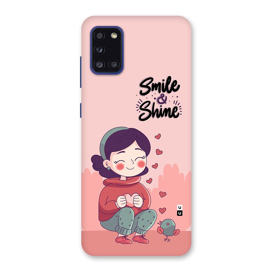 Smile And Shine Back Case for Galaxy A31