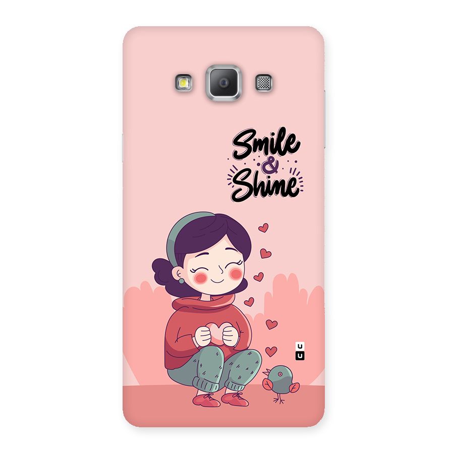 Smile And Shine Back Case for Galaxy A7