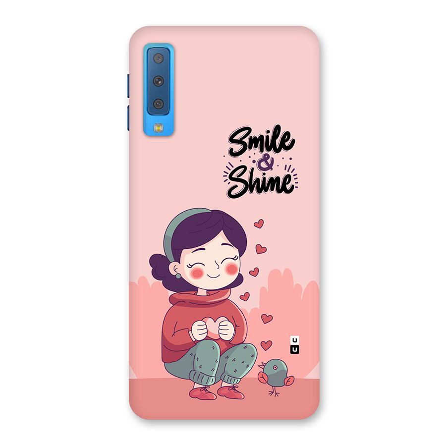 Smile And Shine Back Case for Galaxy A7 (2018)