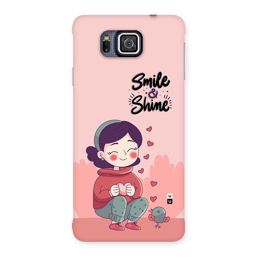 Smile And Shine Back Case for Galaxy Alpha